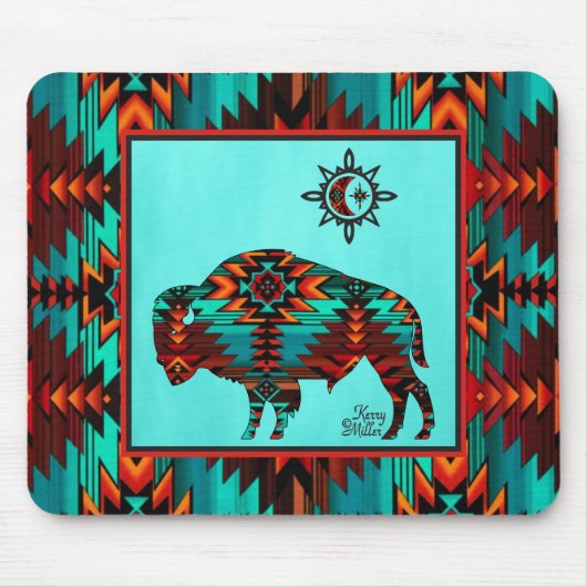 Tapis De Souris Souris Buffalo Sud-Ouest (Devant)