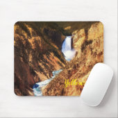 Tapis De Souris Souris Chutes Pad-Yellowstone (Avec souris)
