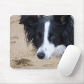 Tapis De Souris Souris Collie Bordure (Avec souris)