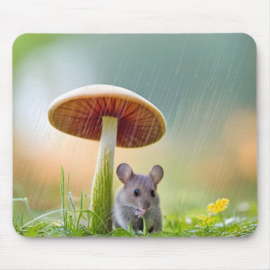 Tapis De Souris Souris Dans La Pluie (Devant)