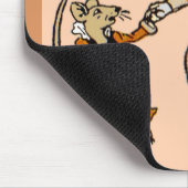 Tapis De Souris souris dansant avec un chat (Coin)