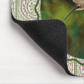 Tapis De Souris Souris d'art vert colibri (Coin)