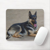 Tapis De Souris Souris de berger allemand (Avec souris)
