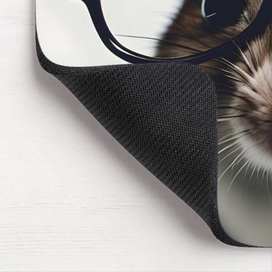 Tapis De Souris Souris de champ Portant des lunettes (Coin)