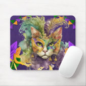 Tapis De Souris Souris de chat Mardi Gras (Avec souris)
