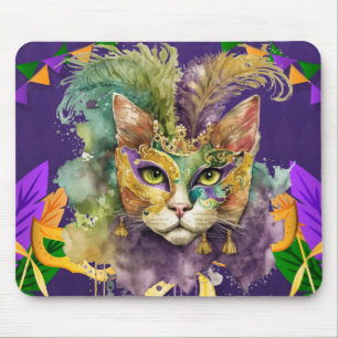 Tapis De Souris Souris de chat Mardi Gras