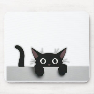 Tapis De Souris Souris de chat noir