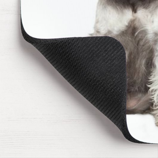Tapis De Souris Souris de Chien Chien à chienne minuscule gris (Coin)