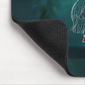 Tapis De Souris Souris de fille rêveuse (Coin)