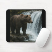 Tapis De Souris Souris de la cascade de l'ours (Avec souris)
