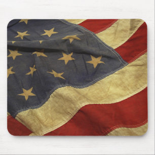 Tapis De Souris Souris de l'ordinateur américain Old Flag