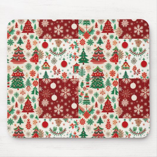 Tapis De Souris Souris de Noël (Devant)