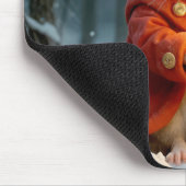 Tapis De Souris Souris de Noël à la bougie (Coin)