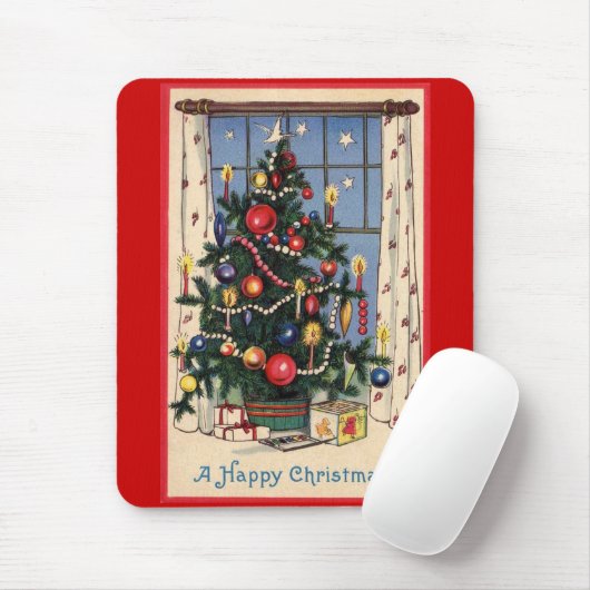 Tapis De Souris Souris de Noël Arbre (Avec souris)