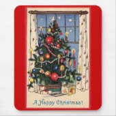 Tapis De Souris Souris de Noël Arbre (Devant)