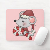 Tapis De Souris Souris de Noël avec du sucre de canne (Avec souris)
