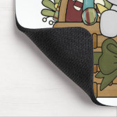 Tapis De Souris Souris de Noël dans le panier (Coin)