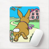 Tapis De Souris Souris de Pâques du sentier Bunny (Avec souris)