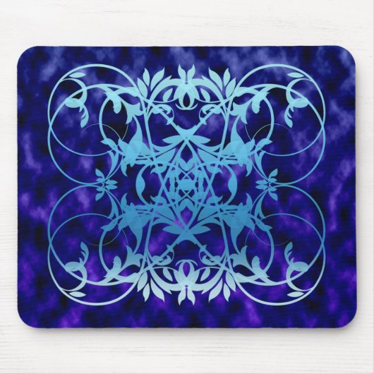Tapis De Souris Souris de porte bleue (Devant)