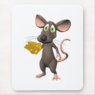 Tapis De Souris Souris de Toon avec du fromage Mousepad