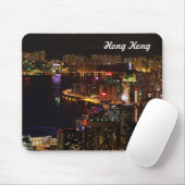 Tapis De Souris Souris de voyage Hong Kong Nightscape (Avec souris)