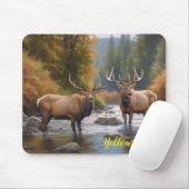Tapis De Souris Souris de Yellowstone Elk (Avec souris)