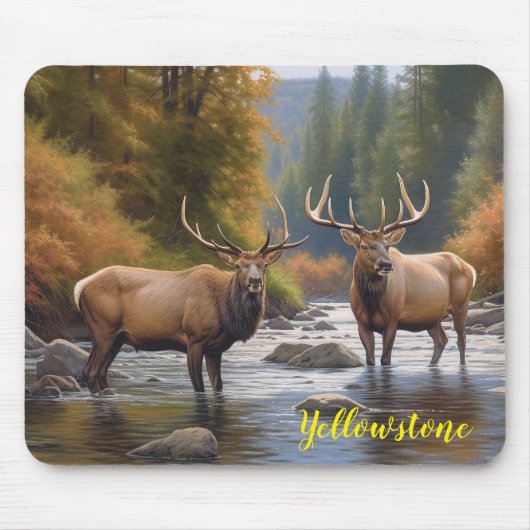 Tapis De Souris Souris de Yellowstone Elk (Devant)