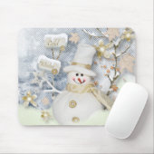 Tapis De Souris Souris d'hiver/Snowman (Avec souris)