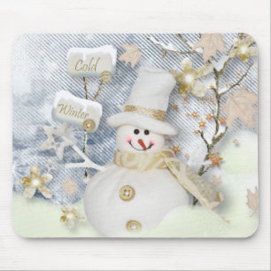 Tapis De Souris Souris d'hiver/Snowman