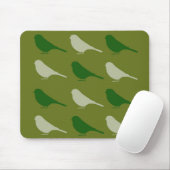 Tapis De Souris Souris d'oiseau vert (Avec souris)
