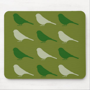 Tapis De Souris Souris d'oiseau vert