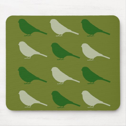 Tapis De Souris Souris d'oiseau vert (Devant)