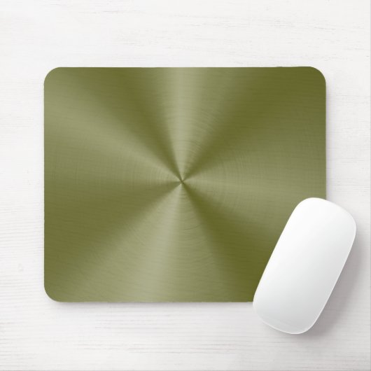 Tapis De Souris Souris en acier inoxydable jaune vert (Avec souris)