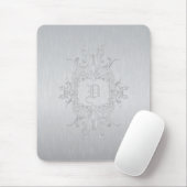 Tapis De Souris Souris En Aluminium Brossé Pad-Custom Initial (Avec souris)