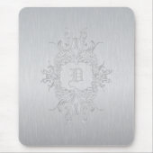 Tapis De Souris Souris En Aluminium Brossé Pad-Custom Initial (Devant)