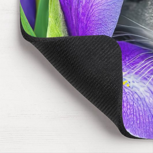 Tapis De Souris Souris En Iris Violet (Coin)