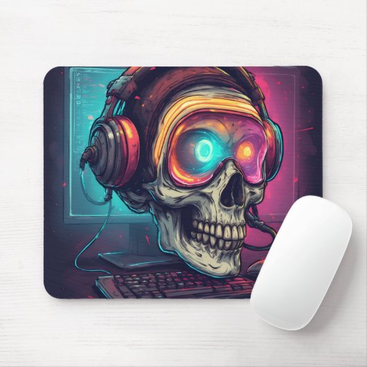 Tapis De Souris Souris Epic Gamer Skull (Avec souris)