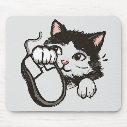 Tapis De Souris Souris et chat (Devant)