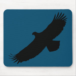 Tapis De Souris Souris Flying Blue Eagle - Votre couleur - Texte