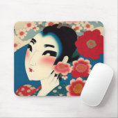 Tapis De Souris Souris japonaise fille (Avec souris)