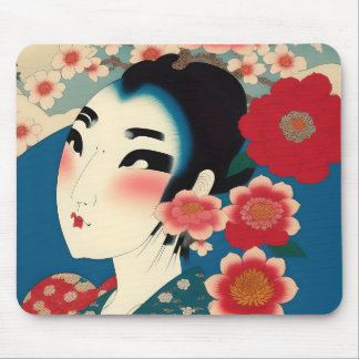 Tapis De Souris Souris japonaise fille