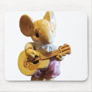 Tapis De Souris Souris Jouer Guitare Ou votre image