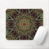 Tapis De Souris Souris Kaleidoscope Vert (Avec souris)