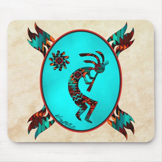 Tapis De Souris Souris Kokopelli Sud-Ouest (Devant)