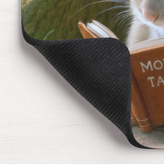 Tapis De Souris Souris Littéraire Dans Un Trou D'Arbre Cosy (Coin)