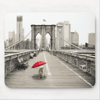 Tapis De Souris Souris Marty sur la souris Brooklyn Bridge