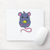 Tapis De Souris Souris mignonne avec fromage (Avec souris)
