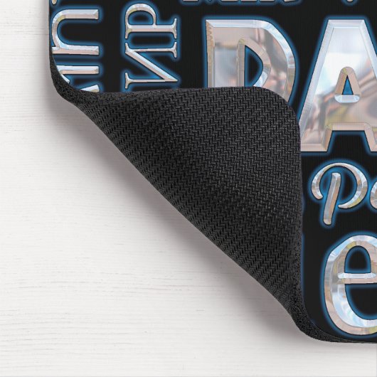 Tapis De Souris Souris multilingue noir et chrome (Coin)