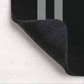 Tapis De Souris Souris noir et double gris (Coin)