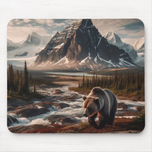 Tapis De Souris Souris Ours Grizzli (Devant)